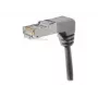 EXERTIS CONNECT Cable de red Cat.6A S/FTP, en ángulo hacia abajo, gris, 0,3 m 854286