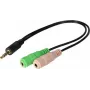 Exertis Connect Adaptador para auriculares CTIA - 3,5mm TRRS a doble TRS (divisor de auriculares/micrófono) 721135