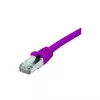 EXERTIS CONNECT Cable de red Cat. 6 F/UTP cobre PoE libre de halógenos violeta 0,3m con Snagless Boot 854409