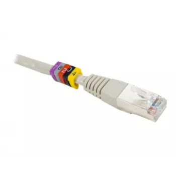 Exertis Connect Dexlan Anillo de marcado de cables, amarillo, dígitos 0-9, 100 uds. 753490