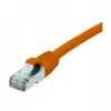 EXERTIS CONNECT Cable de red Cat 6 F/UTP, PoE, libre de halógenos, naranja, 0,5 m, snagless 854421