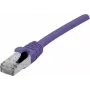 EXERTIS CONNECT Cable de red Cat. 6 F/UTP PoE libre de halógenos, violeta, 0,5 m, snagless 854410