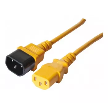 EXERTIS CONNECT Cable alargador de corriente IEC C14 a C13, 1,8 m, naranja EXC808075
