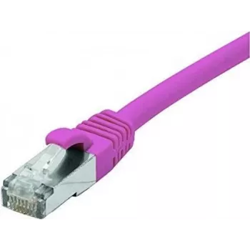 EXERTIS CONNECT Cable de red Cat. 6 F/UTP PoE libre de halógenos, rosa, 3,0 m con protección de lengüeta 854435