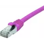 EXERTIS CONNECT Cable de red Cat. 6 F/UTP PoE libre de halógenos, rosa, 3,0 m con protección de lengüeta 854435