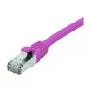 EXERTIS CONNECT Cable de red Cat. 6 F/UTP PoE libre de halógenos, rosa, 3,0 m con protección de lengüeta 854435