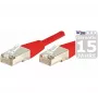 EXERTIS CONNECT Cable de red Cat.6 S/FTP, PiMF, rojo, 0,5 m 856829