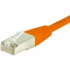 EXERTIS CONNECT Cable de red Cat.6 S/FTP, 20 m, naranja, protección antiacodamiento Slimline 854474