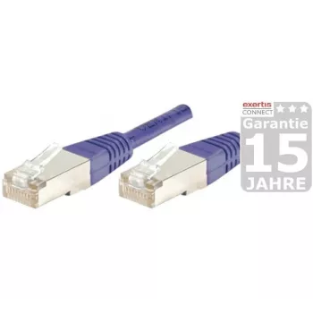 EXERTIS CONNECT Cable de red Cat.6 S/FTP PiMF, violeta, 3,0 m, Slim Snagless Boot 854457