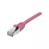 EXERTIS CONNECT Cable de red Cat 6A S/FTP, rosa, 5 m, Slim Snagless 854380