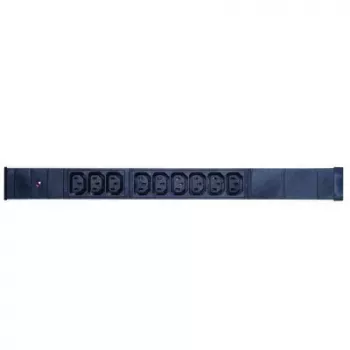 EXERTIS CONNECT PDU 19 inch 1U 9 tomas IEC C13, carcasa de aluminio, cable 2,5 m, negro 808901