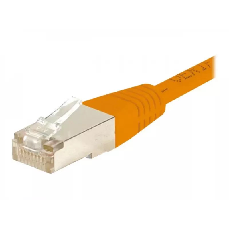 EXERTIS CONNECT Cable de red Cat.6 S/FTP, PiMF, naranja, 0,3 m 854464