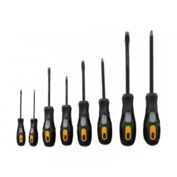 EXERTIS CONNECT Set de 8 destornilladores con punta plana y Phillips, mangos ergonómicos antideslizantes 815571