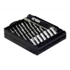 EXERTIS CONNECT Set de destornilladores de precisión, 11 piezas con 10 puntas intercambiables en caja de almacenamiento (815650)