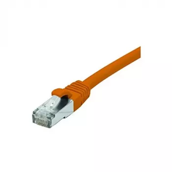 EXERTIS CONNECT Cable de red CAT 6 F/UTP, PoE, libre de halógenos, naranja, 25 m, RJ45, snagless 854429