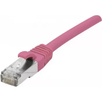 EXERTIS CONNECT Cable de red Cat. 6 F/UTP PoE libre de halógenos, rosa, 0,5 m, Snagless 854432