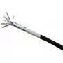 Exertis Connect Cable de red Cat6 para exterior RJ45 a RJ45, F/UTP, 20m, negro 845046