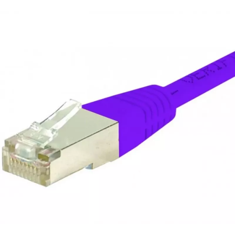 EXERTIS CONNECT Cable de red CAT.6 S/FTP PiMF, violeta, 1,0 m 854454