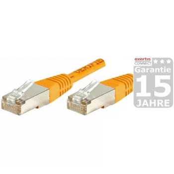 EXERTIS CONNECT Cable de red Cat.6 S/FTP, PiMF, naranja, 0,7 m 854466