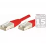 EXERTIS CONNECT Cable de red Cat5e F/UTP, RJ45, rojo, 0,3 m 857050