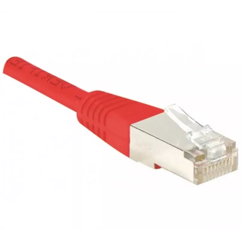 EXERTIS CONNECT Cable de red Cat5e F/UTP, RJ45, rojo, 0,3 m 857050