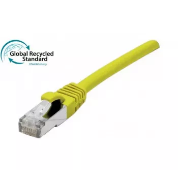 EXERTIS CONNECT Cable de red RJ45 Cat. 6, F/UTP, certificado GRS, amarillo, 2,0 m (854641)