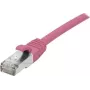 EXERTIS CONNECT Cable de red Cat 6A S/FTP, rosa, 0,15 m, Slim Bend Protection 854373