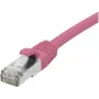 EXERTIS CONNECT Cable de red S/FTP Cat 6A, rosa, 2,0 m, Slim Snagless RJ45 854378