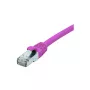 EXERTIS CONNECT Cable de red Cat. 6 F/UTP, PoE, libre de halógenos, rosa, 1,0 m, RJ45 con protección de lengüeta 854433