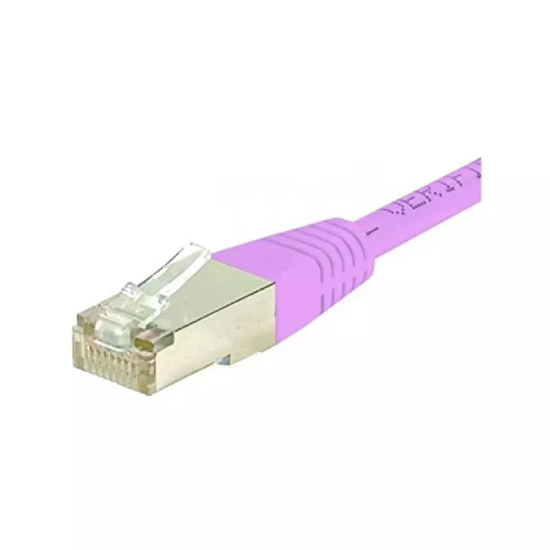 Exertis Connect 854479 Cable patch Cat.6 S/FTP PiMF, 0,7 m, rosa, protección de curvatura delgada
