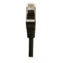 EXERTIS CONNECT Cat.6 S/FTP cable de red, PiMF, negro, 1,0 m, Slim Bend Protection 856852