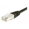 EXERTIS CONNECT Cat.6 S/FTP cable de red, PiMF, negro, 1,0 m, Slim Bend Protection 856852