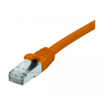 EXERTIS CONNECT Cat.6 F/UTP cable de red, PoE, libre de halógenos, naranja, 10,0 m, RJ45, protección de lengüeta 854426