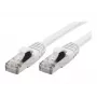 EXERTIS CONNECT S/FTP Cat 6A cable de parcheo, blanco, 1,0 m, Slim Snagless Boot 858500