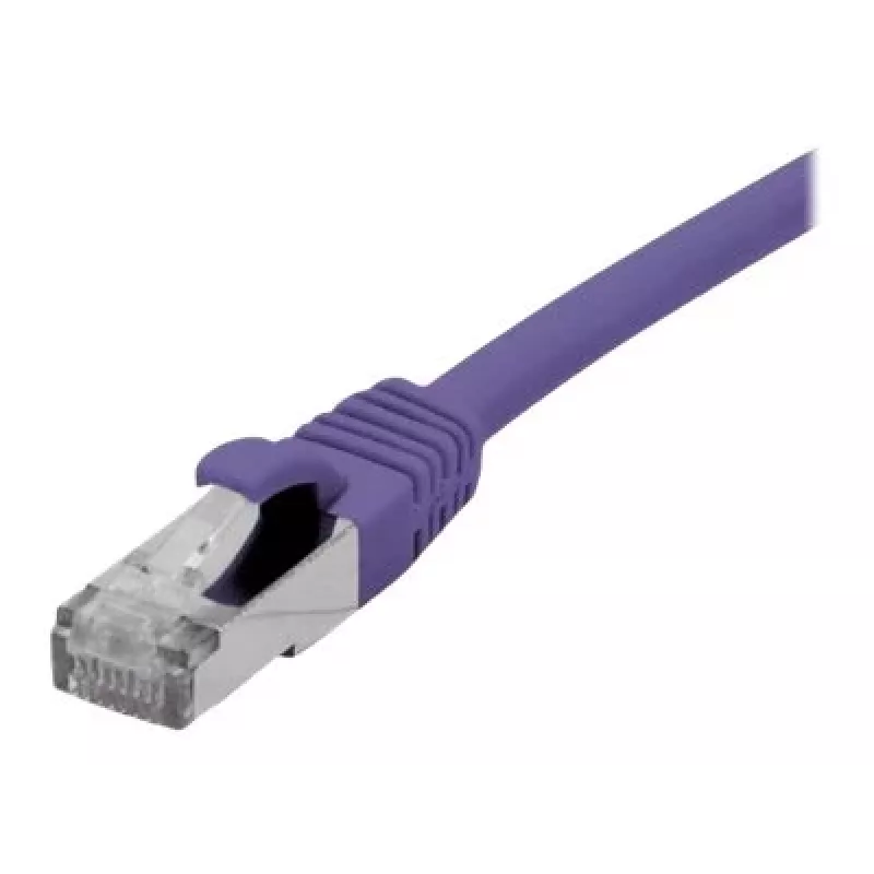 EXERTIS CONNECT Cat 6A S/FTP cable de parcheo, violeta, 0,15 m 858513