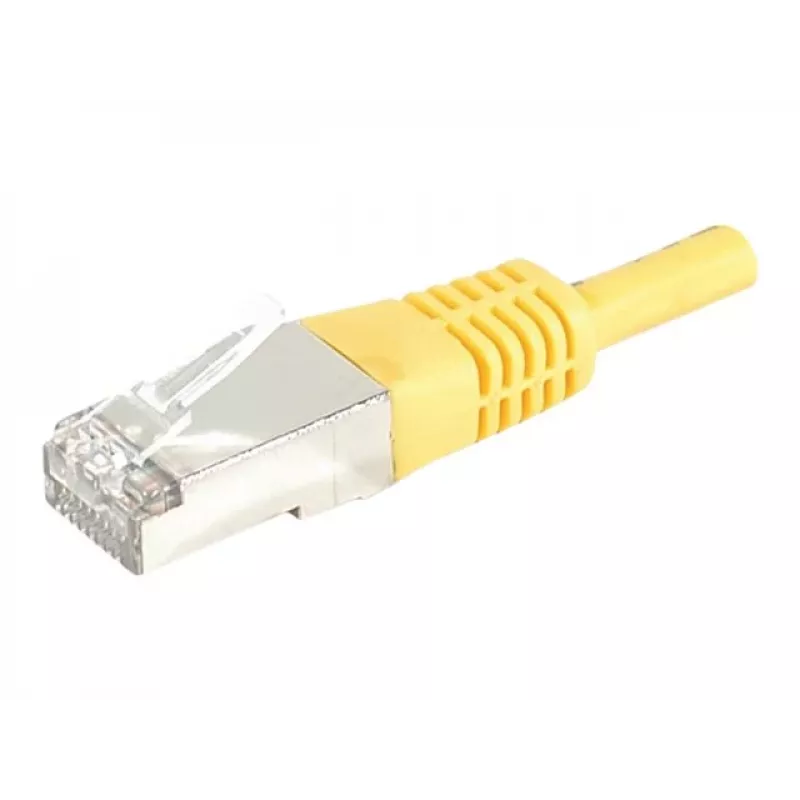 EXERTIS CONNECT Cat.6A S/FTP cable de parcheo, 1,5m, amarillo, Slim Snagless 858332