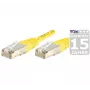 EXERTIS CONNECT Cable de red Cat.6A S/FTP, 10 m, amarillo, Slim Snagless Boot, 10 Gbps 858337
