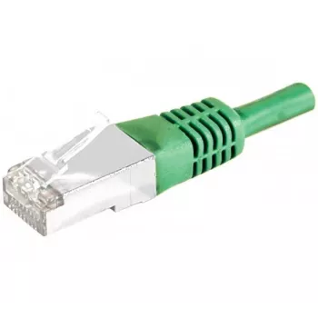 Exertis Connect 858351 Cable de red Cat.6A S/FTP (PiMF) Class EA, 7,5 m, verde, protección de codo fina
