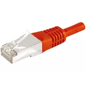 EXERTIS CONNECT Cable de red Cat.6a F/UTP, rojo, 25 m, 10 Gigabit/s, Slim Strain Relief 859542