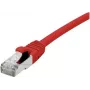 EXERTIS CONNECT Cable de red Cat 6A S/FTP, rojo, 0,3 m, Slim Snagless Boot 858466