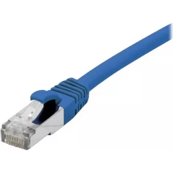 EXERTIS CONNECT Cable de red Cat 6A S/FTP, azul, 1,0 m, Slim Snagless Boot 858452