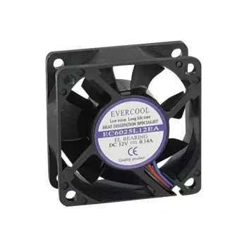 Exertis Connect Evercool ventilador de caja 60 mm con rodamiento deslizante 910182