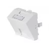 Dexlan embellecedor 45 x 45 mm para 1 módulo Keystone, 30°, blanco señal RAL 9003 (911712)