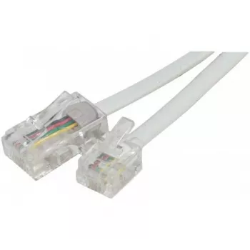 EXERTIS CONNECT cable de teléfono, blanco, 7,0 m (EXC911746)