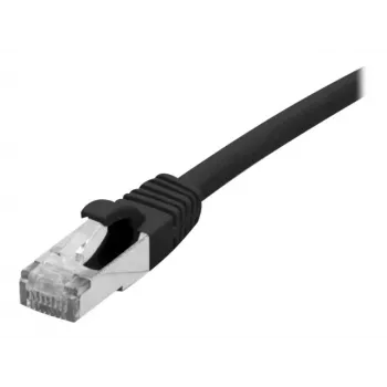 EXERTIS CONNECT 858482 Cat 6A S/FTP cable de red, 0,3 m, negro, Slim Boot