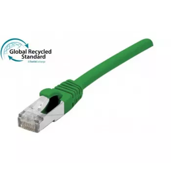 EXERTIS CONNECT cable de red RJ45 Cat. 6, F/UTP, certificado GRS, verde, 0,15 m (854627)