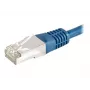 EXERTIS CONNECT 859515 Cable patch Cat6a F/UTP, 0,15 m, azul, 10 Gbps, funda delgada