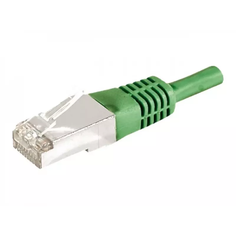 EXERTIS CONNECT Cat.6a F/UTP cable de red, 0,15 m, verde, 10 Gbps 859545