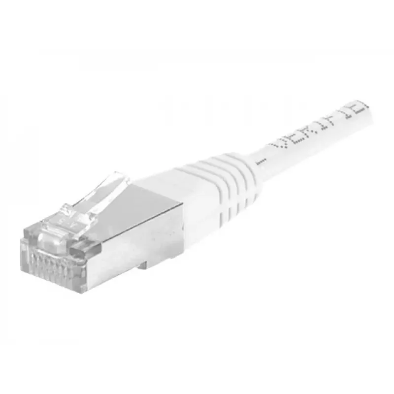EXERTIS CONNECT Cable de red Cat.6a F/UTP, blanco, 20 m, 10 Gbps, Slim Snagless Boot 859586