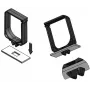 IT-BUDGET Soporte de gestión de cables de plástico - AnxAl 60 x 40 mm - fijación por clic en plano de 19 pulgadas - negro (01900651010)